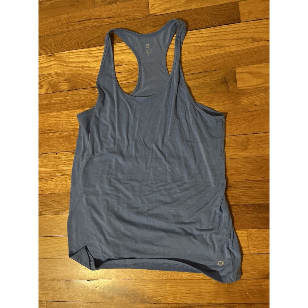 GapFit Women’s Racerback Activewear Tank Top Blue M Scoop Neck Solid Breathable